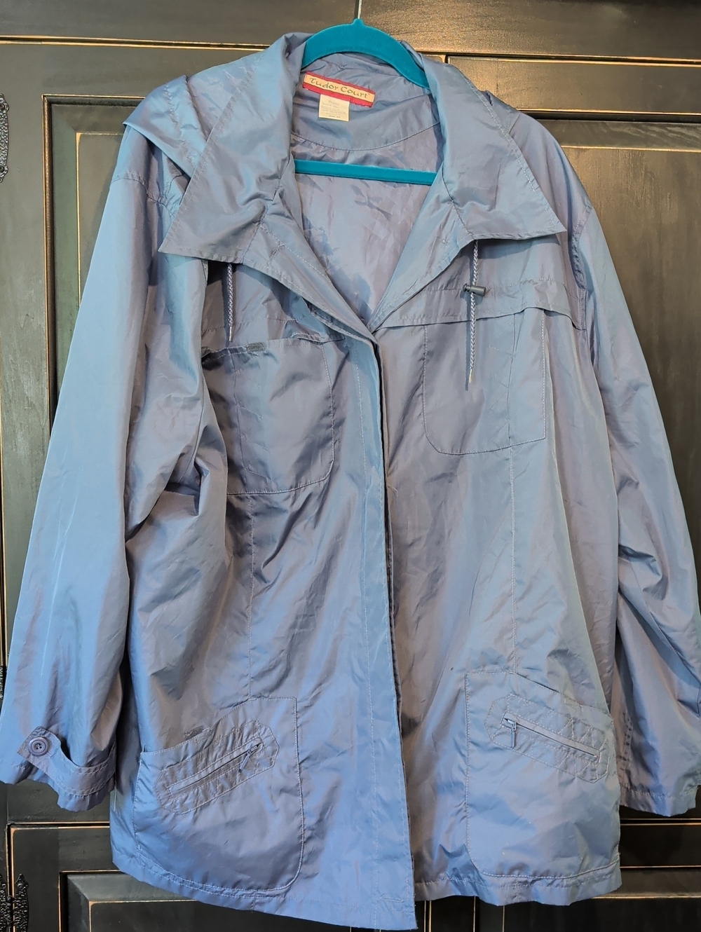 Rain Jacket With Removable Hood, 9-pockets